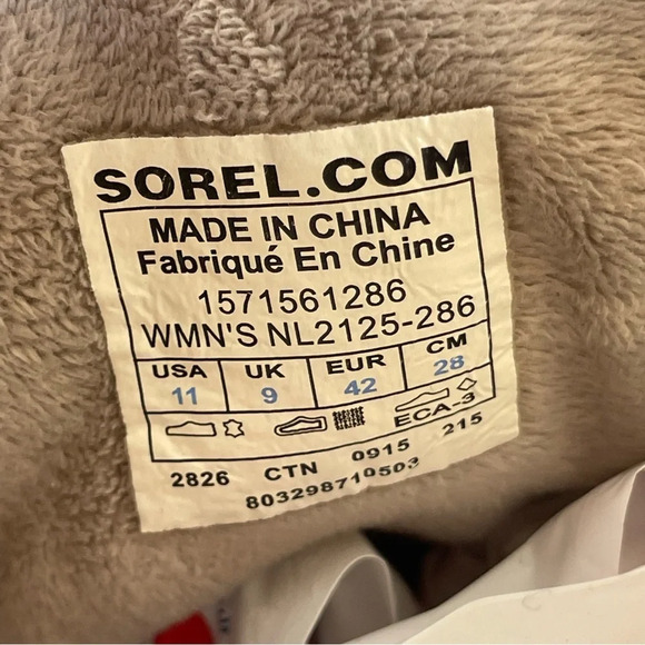 Sorel Womens Lace Winter Fancy II Boot Size 11 - Picture 3 of 9